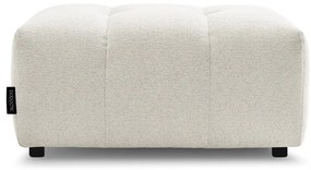 Biały podnóżek z tkaniny szenilowej Roxelane – Bobochic Paris