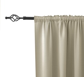 Zasłona OXFORD 140x250 cm, jasnobeżowy Zawieszanie: Metalowe pierścienie
