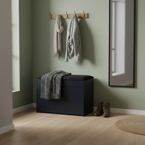 Szafka na buty z siedziskiem i wysuwanymi półkami VAULT, 57 x 30 x 53 cm