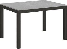 Stół rozkładany 120/224x90 cm Everyday Evolution cementu rama i nogi antracytowe