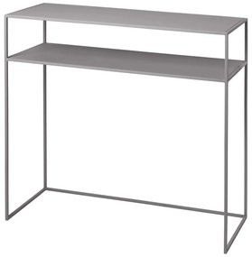 Jasnoszara metalowa konsola 35x85 cm Fera – Blomus