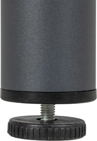 Outsunny Stół ogrodowy stół jadalniany stołówka na zewnątrz, odporny na warunki atmosferyczne, nowoczesny design, 90 x 90 x 75 cm, ciemnoszary