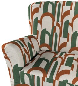 Pokrowiec na fotel Tomelilla wysoki z zakładkami