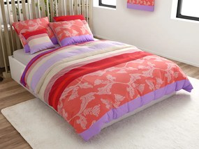 PrzytulneMieszkanie.pl PrzytulneMieszkanie.pl Pościel z bawełny Renforcé IMARA czerwona Rozmiar pościeli: 2 szt 80 x 80 cm | 200 x 220 cm