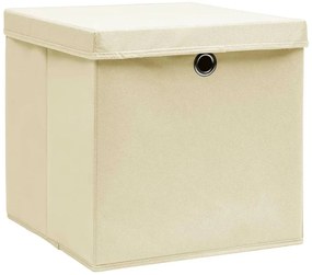 Zestaw kremowy zamykanych pudełek 4 sztuki C3-N19