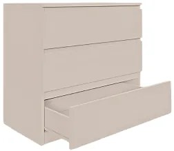 Komoda BASIC 3 szuflady – Kaszmir | 80x75x40 cm