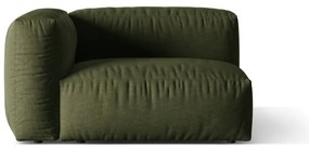 Zielony moduł sofy (lewostronny) Martina – Micadoni Home