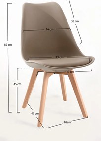 Zestaw 6 Krzese Synk Basic