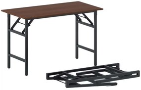 Stół konferencyjny FAST READY, 120x60 cm, czarna podstawa, czereśnia