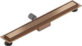 Mexen Flat M13 odpływ liniowy 2w1 50 cm, miedź szczotkowana - 1C10050-15