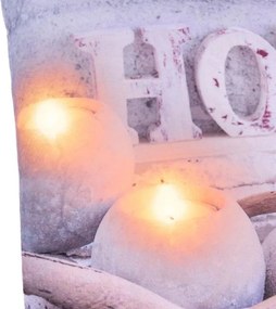 Poduszka dekoracyjna z oświetleniem LED Home - 38 x 38 cm