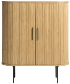 Szafka w dekorze dębu z drzwiami przesuwnymi 100x118 cm Nola – Unique Furniture