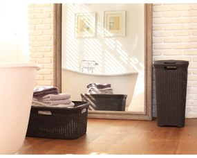 Brązowy kosz na pranie Curver Hamper, 60 l