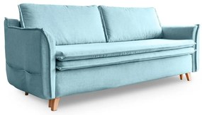 Jasnoniebieska rozkładana sofa 225 cm Charming Charlie – Miuform