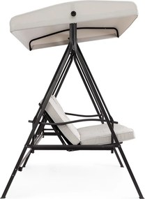 Antracytowo-beżowa metalowa huśtawka ogrodowa Taurus – Bizzotto