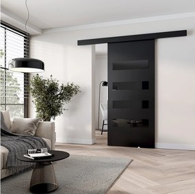 MINIO go for it, Drzwi przesuwne wewnętrzne CLEAN F 86 cm  w kolorze czarnym