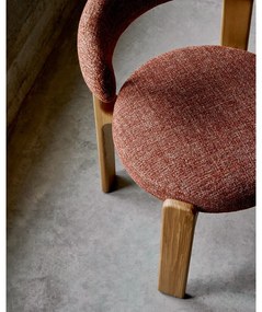 Krzesło z litego drewna jesionowego w kolorze naturalnym i kolorze terakoty Granite – Kave Home