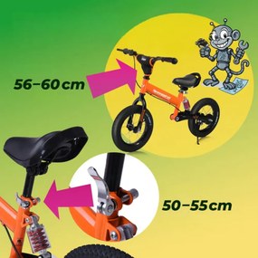 Rennmeister Rowerek biegowy QUIDO, od 3 lat, pomarańczowa