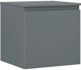 Mexen Orio szafka łazienkowa podumywalkowa 50 cm z blatem, 1 szuflada, grafit mat - 91A10-05047-1-BFC66