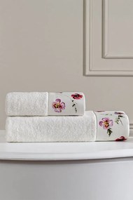 Podarunkowy zestaw ręczników AMARO, 2 szt Biały Zestaw (ręcznik 50x100cm, ręcznik 75x150cm)