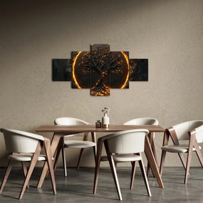 Obraz – Drzewo życia w lawie II. (125x70 cm)