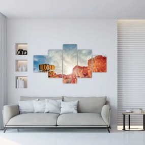 Obraz wskaźnika z napisem (125x70 cm)