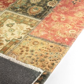 Dywan nowoczesny Michele Patchwork czerwony 80 cm x 145 cm