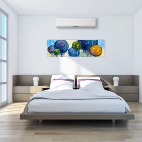 Obraz drzew kopułowych, obraz olejny (170x50 cm)
