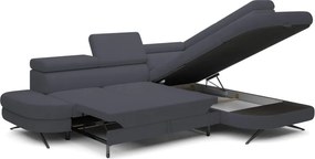 Narożnik OTIS L Prawostronny Regulowane Zagłówki wolnostojący tkanina AURORA 19 WERSAL