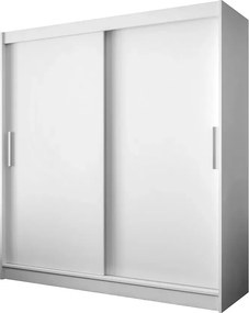 Biała minimalistyczna szafa przesuwna S8-P64