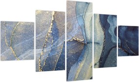 Obraz - Abstrakcja z użyciem tuszu alkoholowego (125x70 cm)