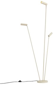 Nowoczesna lampa podłogowa beżowa 3-punktowa GU10 35mm - Thomas Nowoczesny Oswietlenie wewnetrzne