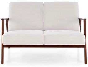 Jasnobeżowa tapicerowana sofa w stylu vintage - Conti 4X