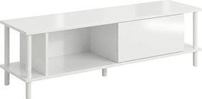 PROMOCJA Stolik RTV PARIS 150 cm, biały II. jakość