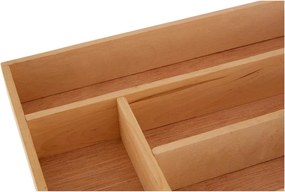 Drewniany organizer na sztućce do szuflady w naturalnym kolorze 30 x 38 cm – Premier Housewares