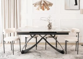 Stół rozkładany Twig 160-240 cm - nowoczesny stół do jadalni i salonu z ceramicznym blatem