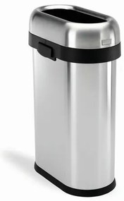 Simplehuman Kosz na śmieci do pomieszczeńhandlowych 50 l, stal nierdzewna