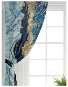 Niebiesko-złota zasłona 140x260 cm – Mila Home