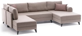Beżowy narożnik (w kształcie litery U) Belen – Balcab Home