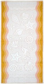Ręcznik kąpielowy Greno Flora Ocean 70x140 żółty GRENO