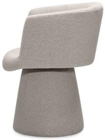 Obrotowy designerski fotel YATO, szaro-beżowy