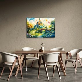 Obraz na szkle - Baśniowy zamek (70x50 cm)
