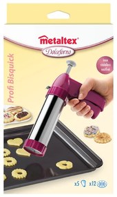 Pistolet z nakładkami do porcjowania ciastek Metaltex Bisquick