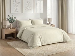 PrzytulneMieszkanie.pl PrzytulneMieszkanie.pl Bawełniana pościel CALMORA jasno beżowa Rozmiar pościeli: 2 szt 70 x 90 cm | 160 x 220 cm