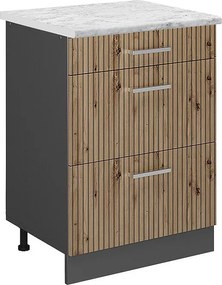 Szafka dolna do kuchni dąb rzemieślniczy 60x60x81.6 r-line