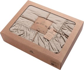 Pościel bawełniana Cotton 160x200cm oxford tan