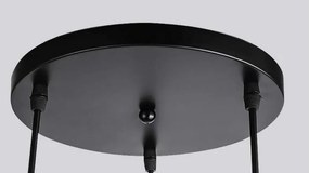Lampa sufitowa loftowa metalowa wisząca AT17-3SZ-Czarna