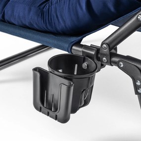 Leżak Ogrodowy SATURN 190x73 cm Granatowy