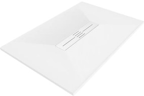 Mexen Toro brodzik prostokątny SMC 100 x 90 cm, biały, maskownica biała - 43109010-W