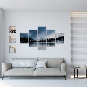 Obraz - Na zamarzniętym jeziorze (125x70 cm)